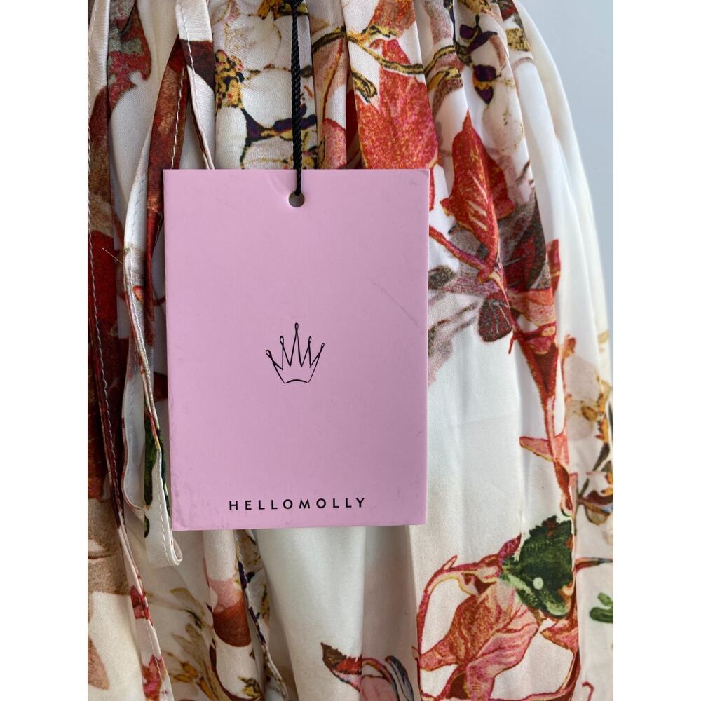 NWT Hello Molly Mermaid Hotel Maxi Dress sz Small Floral Print Strappy Backless - Picture 11 of 15